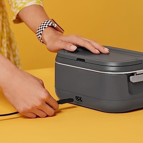 Self-Heating Crock-Pot Portable Electric Lunch Box Food Warmer 28oz S14W - Self-Heating Lunch Box for Office and Car Travel Detail