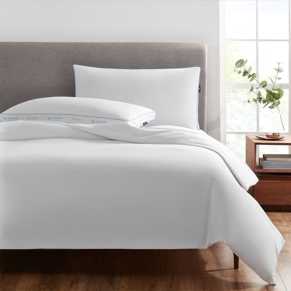 Hotel Collection pedic Extra Firm Bed Pillow, King, 2 Pack, Hypoallergenic - Hotel Quality Plush Sleeping Pillows Detail