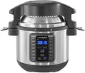 Safety-Lock Crock-Pot Express Crisp 8 Quart 10-in-1 Pressure Cooker S06F - Heavy-Duty Stainless Steel Speed-Cooking Pot - Default Title
