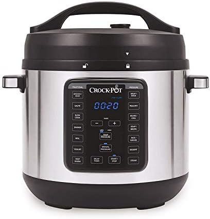 High-Pressure Crock-Pot 8 Quart Express Crock Multi-Use Pressure Cooker S05K - Digital Pressure Cooker with Multi-Safety Protection - Default Title
