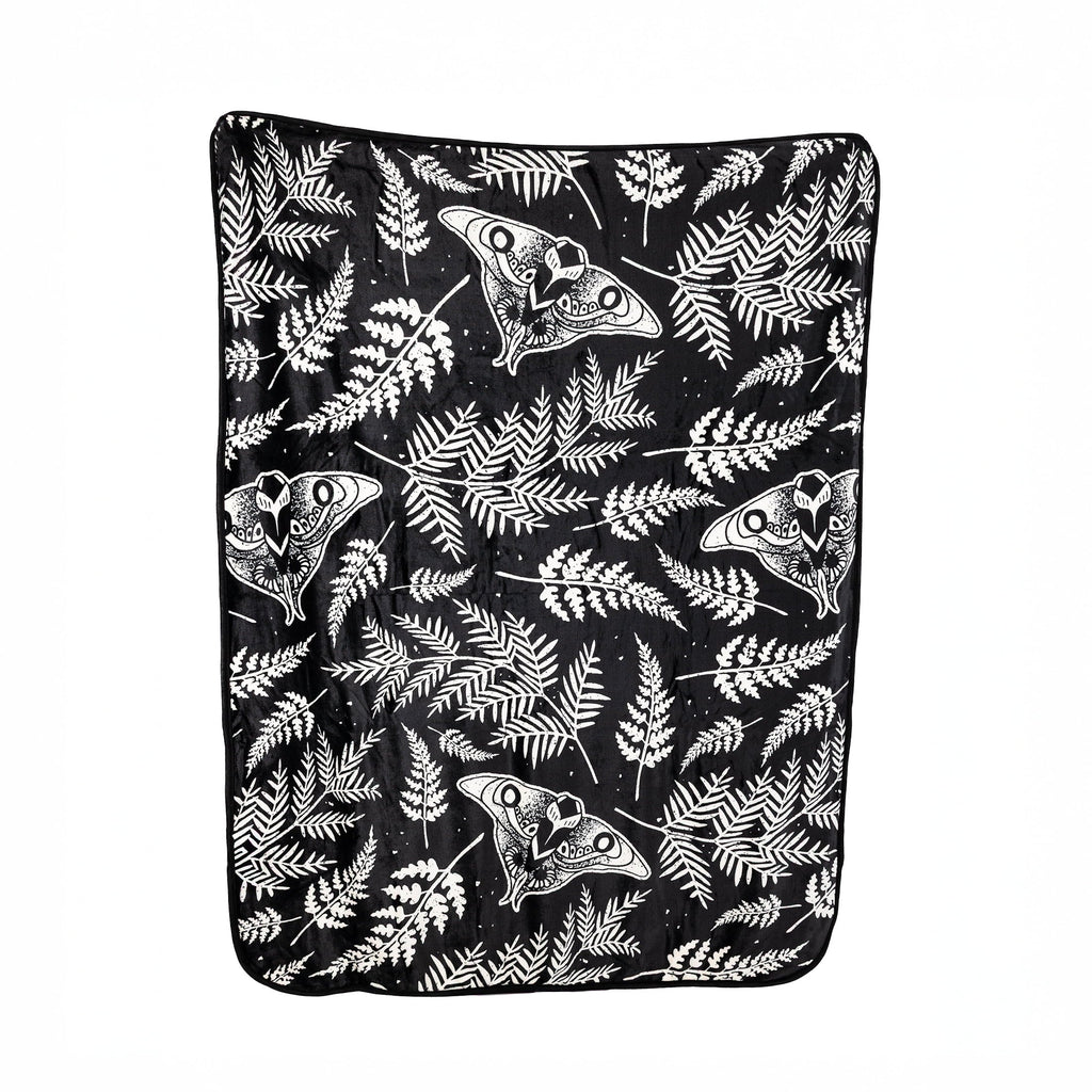 Reversible Sherpa Black and White Polyester Throw Blanket, 50" X 60" - Cozy Fleece Throw Blanket for Couch & Bed Detail