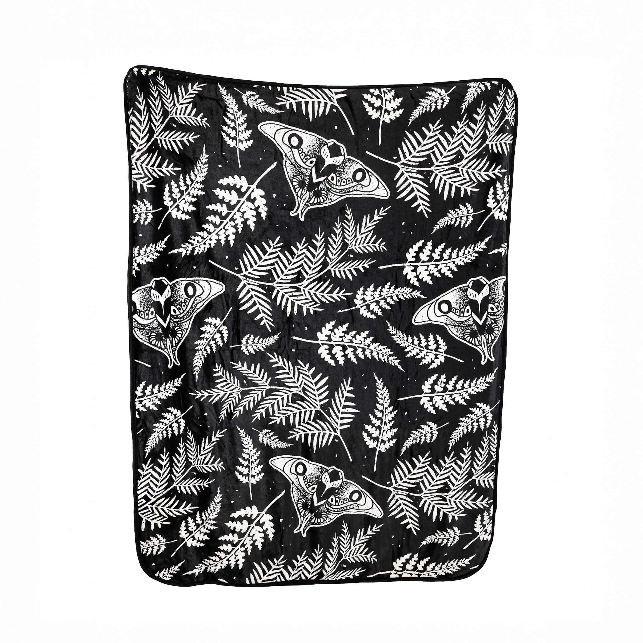 Reversible Sherpa Black and White Polyester Throw Blanket, 50" X 60" - Cozy Fleece Throw Blanket for Couch & Bed Detail