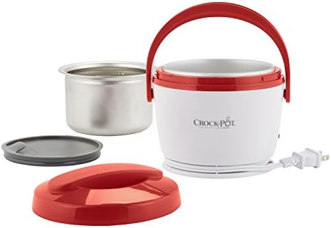 Portable Electric Crock-Pot Portable Lunch Food Warmer – Red S04M - Leak-Proof Heated Bento Box Lunch Warmer Detail