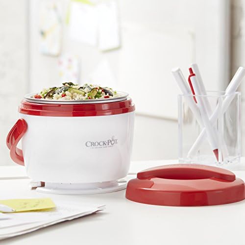 Portable Electric Crock-Pot Portable Lunch Food Warmer – Red S04M - Leak-Proof Heated Bento Box Lunch Warmer Detail