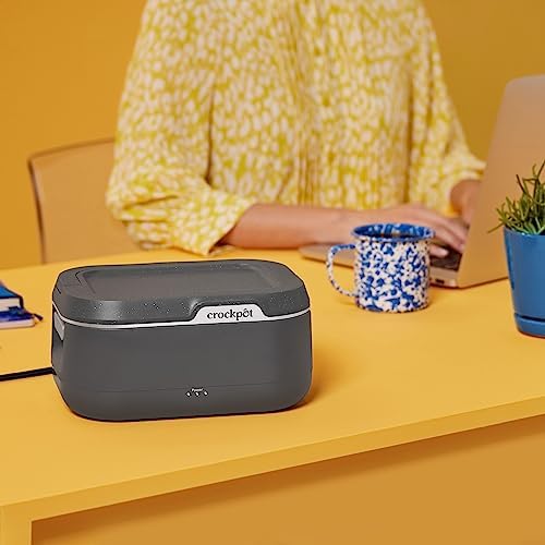Self-Heating Crock-Pot Portable Electric Lunch Box Food Warmer 28oz S14W - Self-Heating Lunch Box for Office and Car Travel Detail