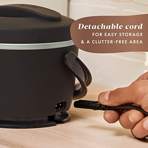 Leak-Proof Crock-Pot Electric Lunch Box Food Warmer 20oz – Black S26G - Portable Electric Lunch Box Food Warmer Detail