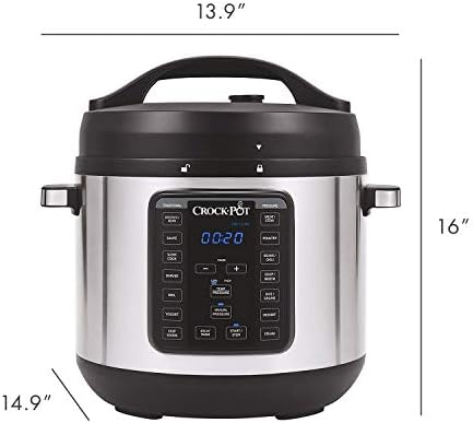 High-Pressure Crock-Pot 8 Quart Express Crock Multi-Use Pressure Cooker S05K - Digital Pressure Cooker with Multi-Safety Protection Detail