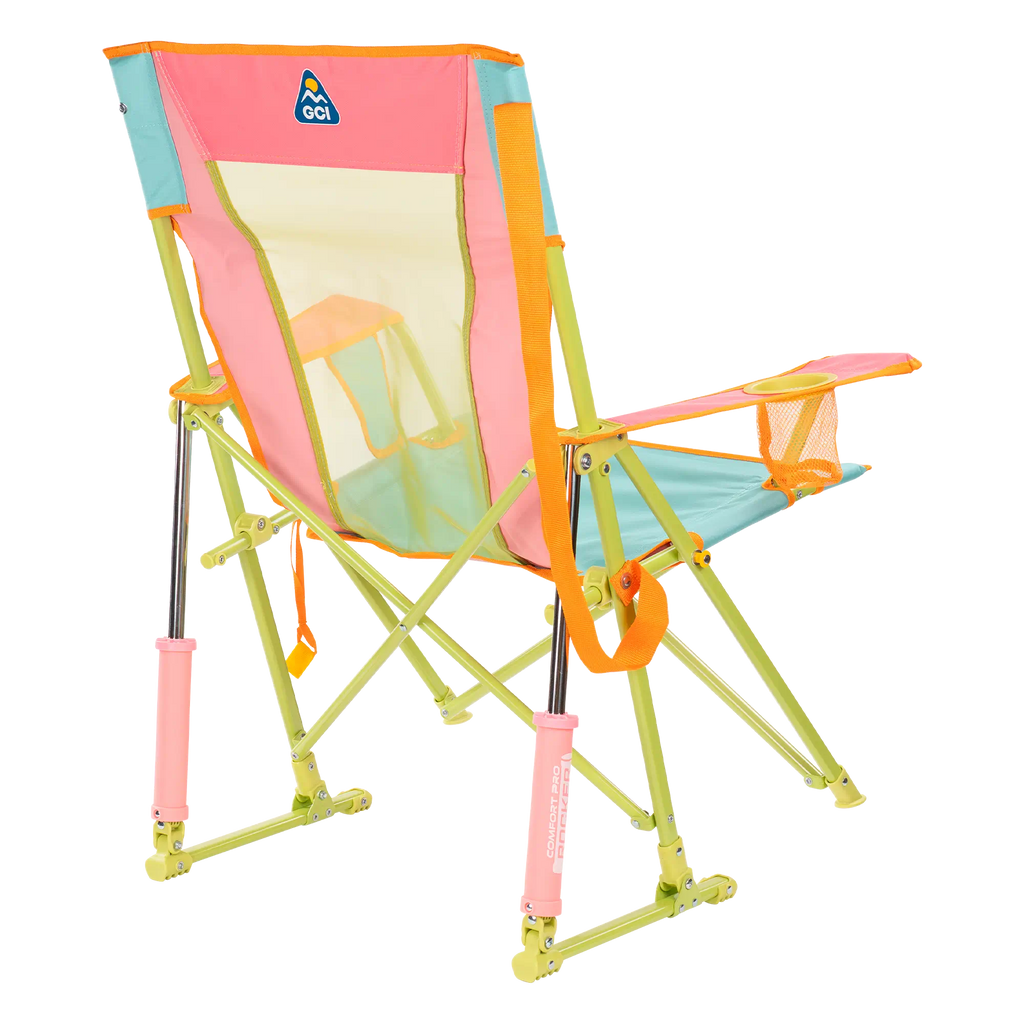 Heavy-Duty Freestyle Comfort Pro Rocker - Choice 375 - Patented Spring-Action Rocking Chair for Camping Detail