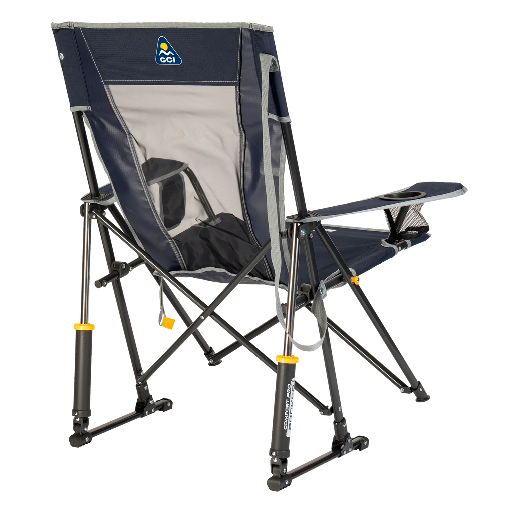 Heavy-Duty Freestyle Comfort Pro Rocker - Choice 375 - Patented Spring-Action Rocking Chair for Camping Detail