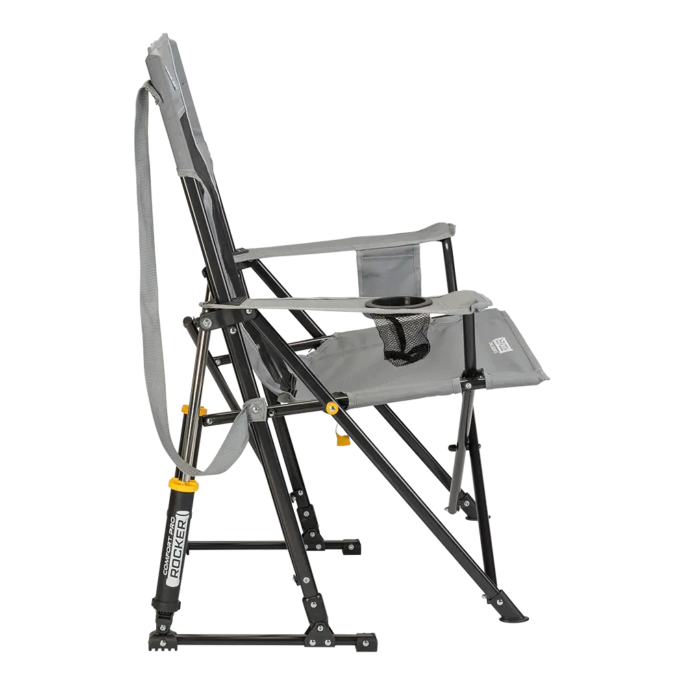 Heavy-Duty Freestyle Comfort Pro Rocker - Choice 375 - Patented Spring-Action Rocking Chair for Camping Detail