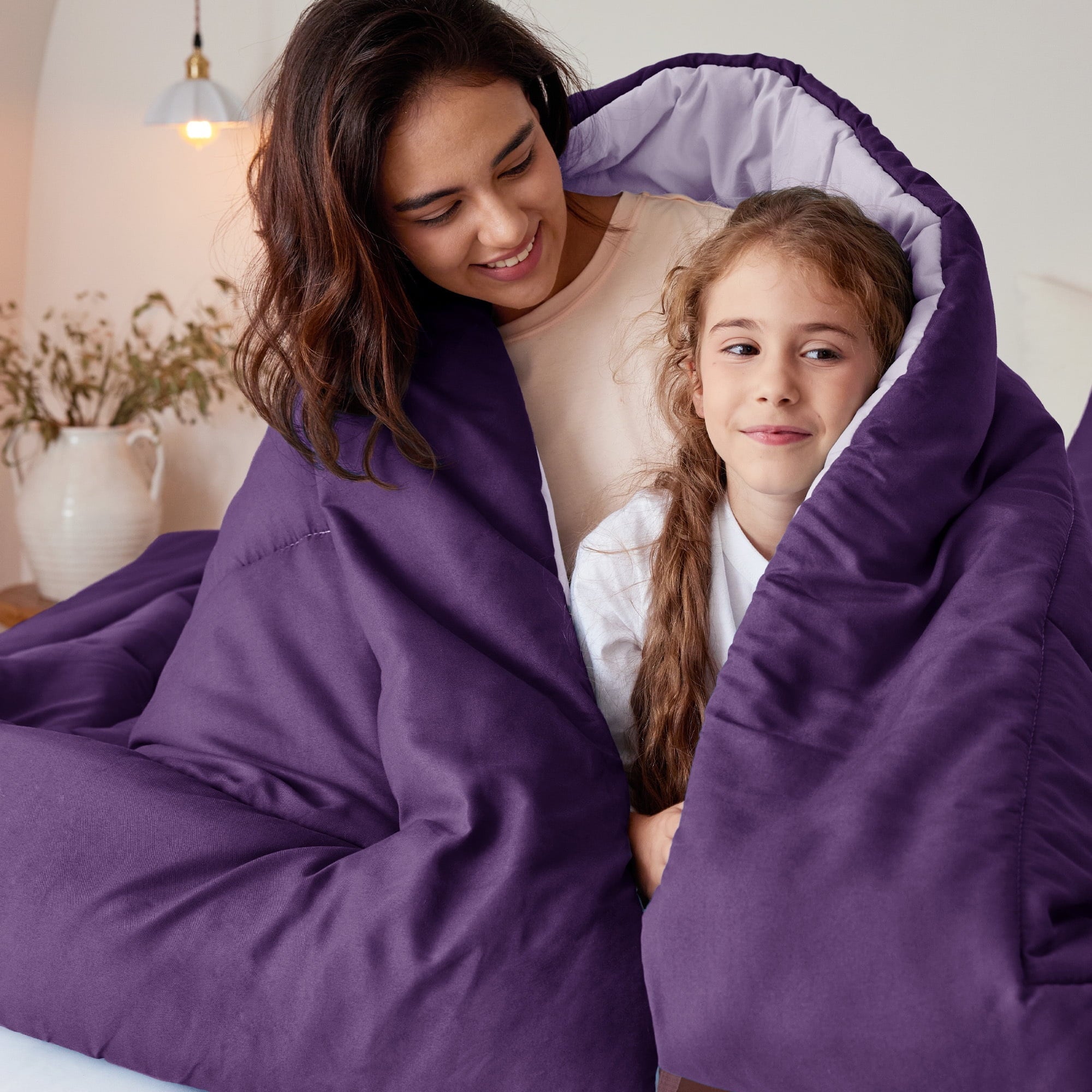 Hypoallergenic Cloud Lightweight Reversible 3-Piece Comforter Set All Seasons, Down Alternative Comforter with 2 Pillow Shams, Queen Size,... - Cloud-Like Soft Lightweight Bed Comforter Detail