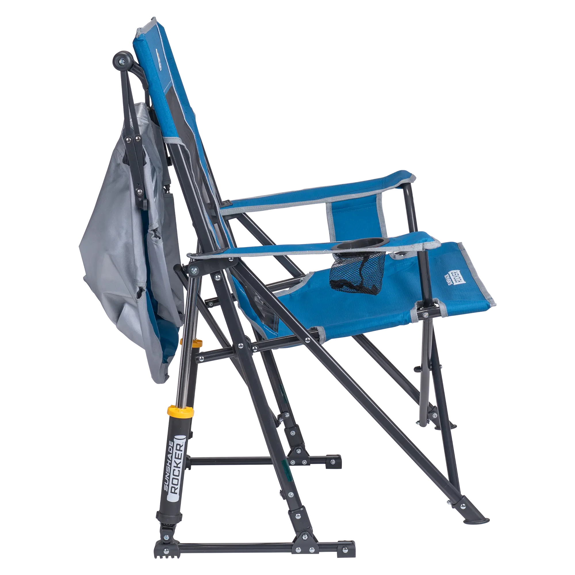 Premium All-Weather SunShade Rocker - Choice 550 - Patented Spring-Action Rocking Chair for Camping Detail