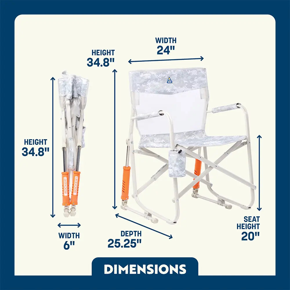 Smooth Motion Freestyle Rocker Elite - Choice 460 - RoadTrip Rocker Smooth Motion Camp Chair Detail