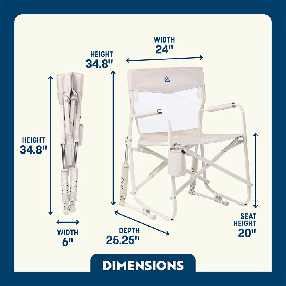 Smooth Motion Freestyle Rocker Elite - Choice 460 - RoadTrip Rocker Smooth Motion Camp Chair Detail