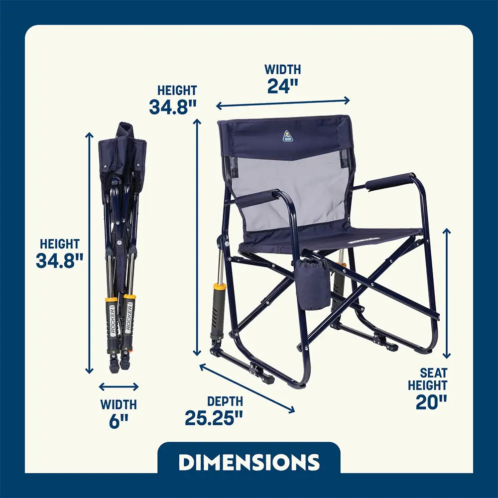 Smooth Motion Freestyle Rocker Elite - Choice 460 - RoadTrip Rocker Smooth Motion Camp Chair Detail