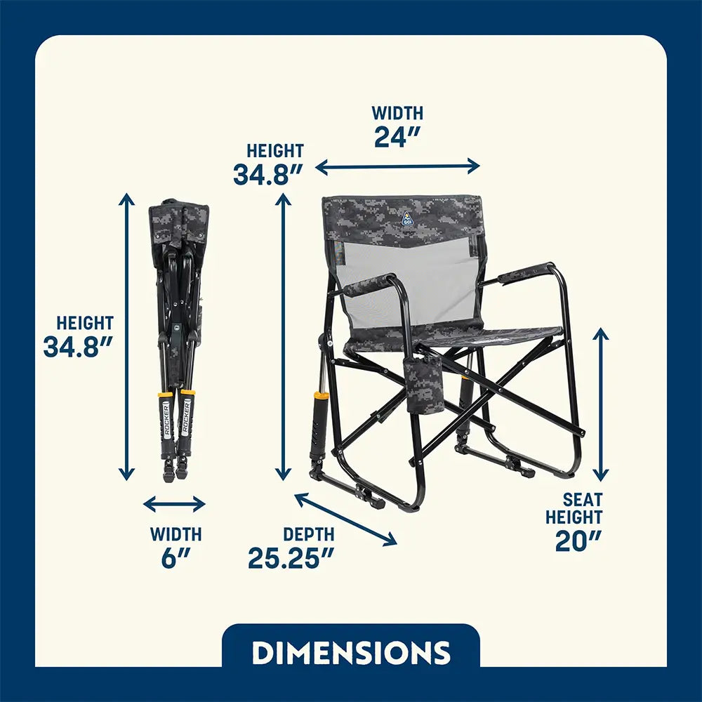 Smooth Motion Freestyle Rocker Elite - Choice 460 - RoadTrip Rocker Smooth Motion Camp Chair Detail