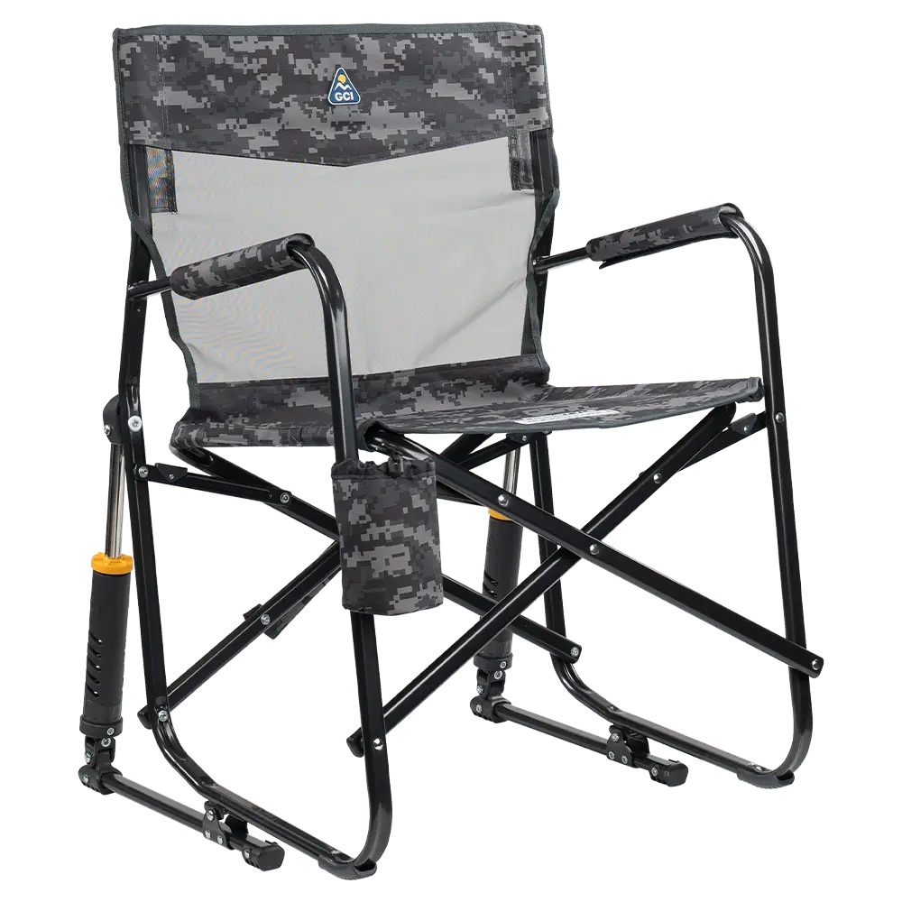 Smooth Motion Freestyle Rocker Elite - Choice 460 - RoadTrip Rocker Smooth Motion Camp Chair - Cool Gray Camo