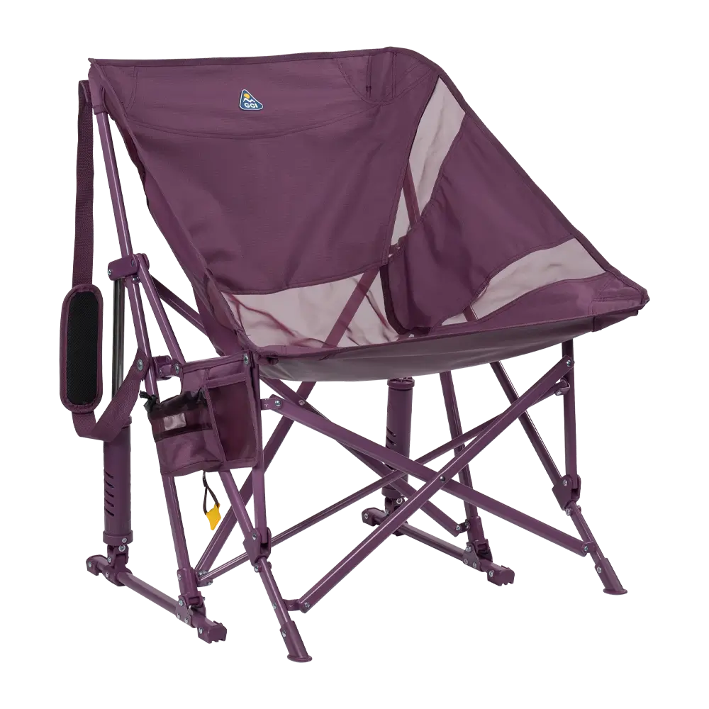 Premium All-Weather Pod Rocker Elite - Choice 832 - Freestyle Rocker Portable Outdoor Folding Chair - Pastel Amethyst
