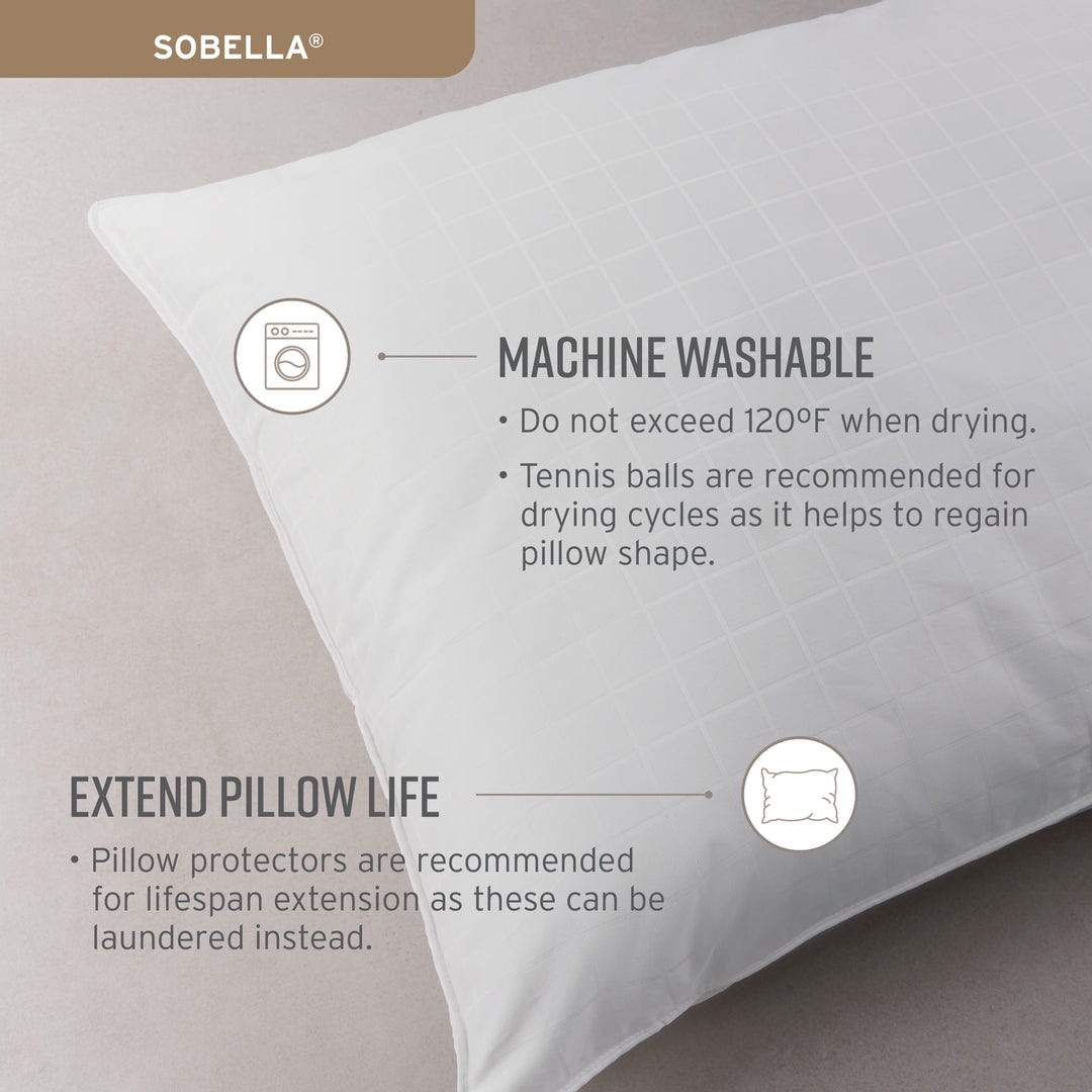 Fluffy Shredded So Queen Size Bed Pillow | Side Sleeper Pillow for Adults | , 100% Cotton Case | Soft, Machine Washable Hotel Quality... - Decorative Throw Pillow Cushion for Sofa & Bed Detail
