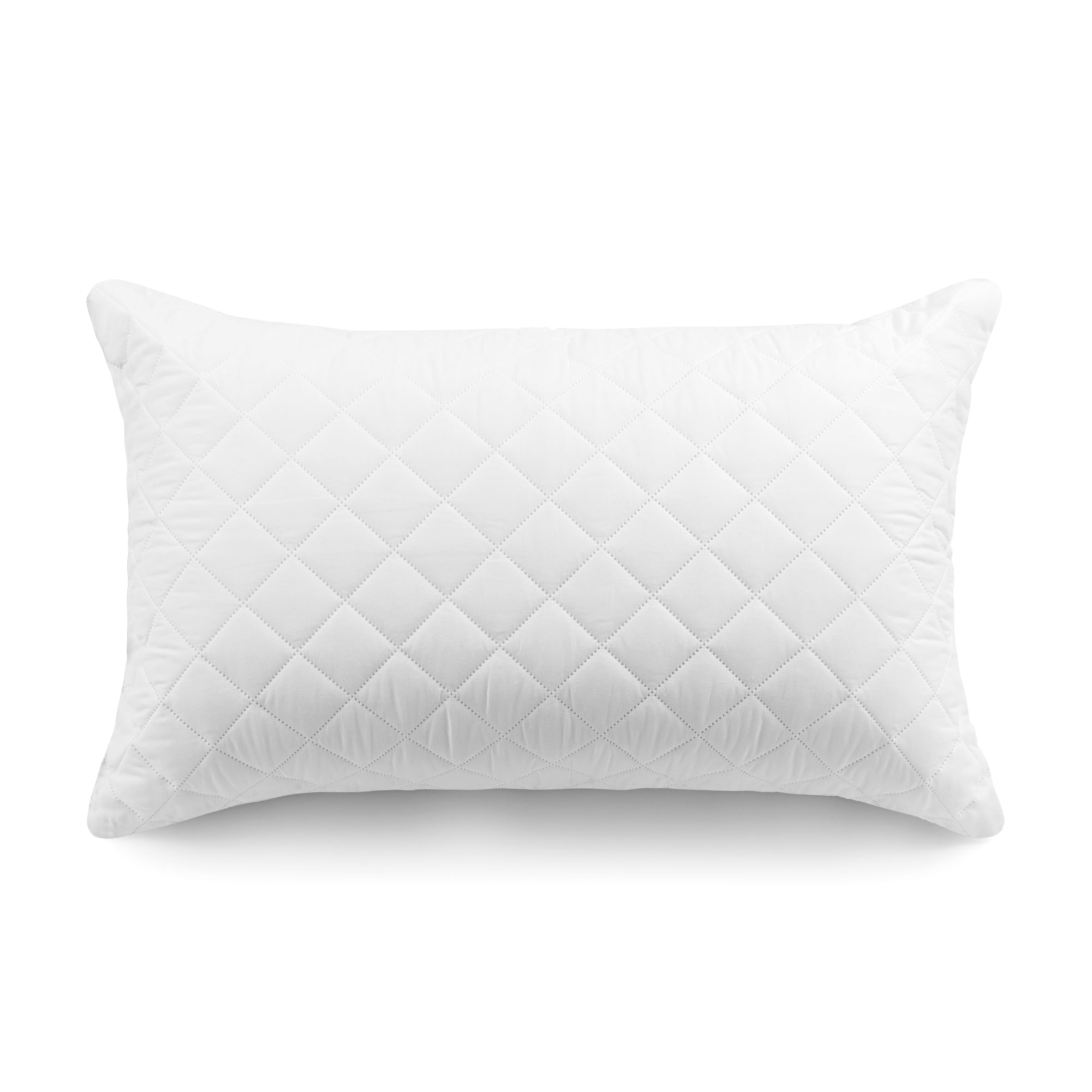 Decorative Plump Memory Foam Cluster Bed Pillow, Standard Queen, 2 Pack - Decorative Throw Pillow Cushion for Sofa & Bed Detail