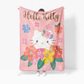 Decorative Knitted Floral Grace 46 x 60 Coral Fleece Kids Throw Blanket - Soft Bedding Accessories - Lightweight Plush Warm Blanket for All Seasons - Default Title