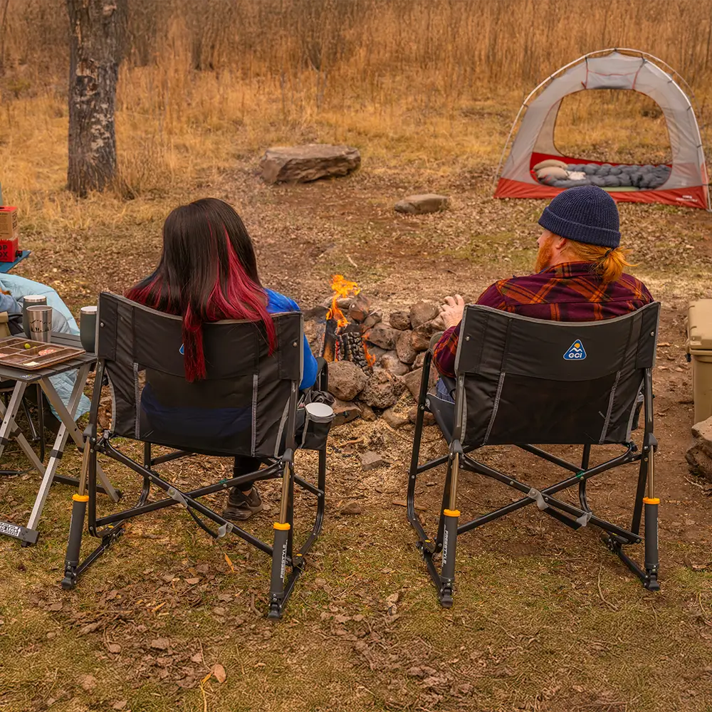 Patented Spring-Action Freestyle Rocker XL - Choice 552 - Patented Spring-Action Rocking Chair for Camping Detail