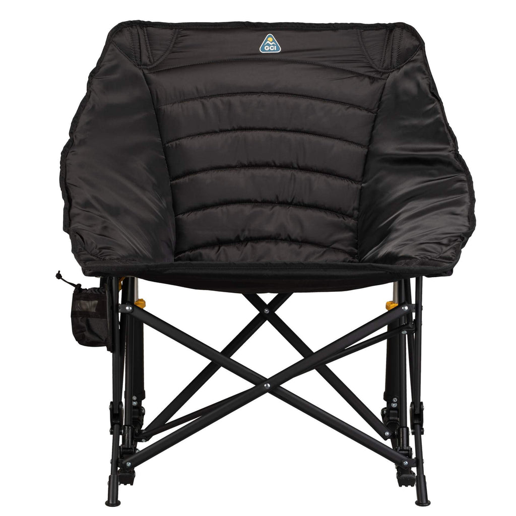 Premium All-Weather Puff Rocker - Choice 731 - Heavy-Duty Kickback Rocker with Beverage Holder Detail
