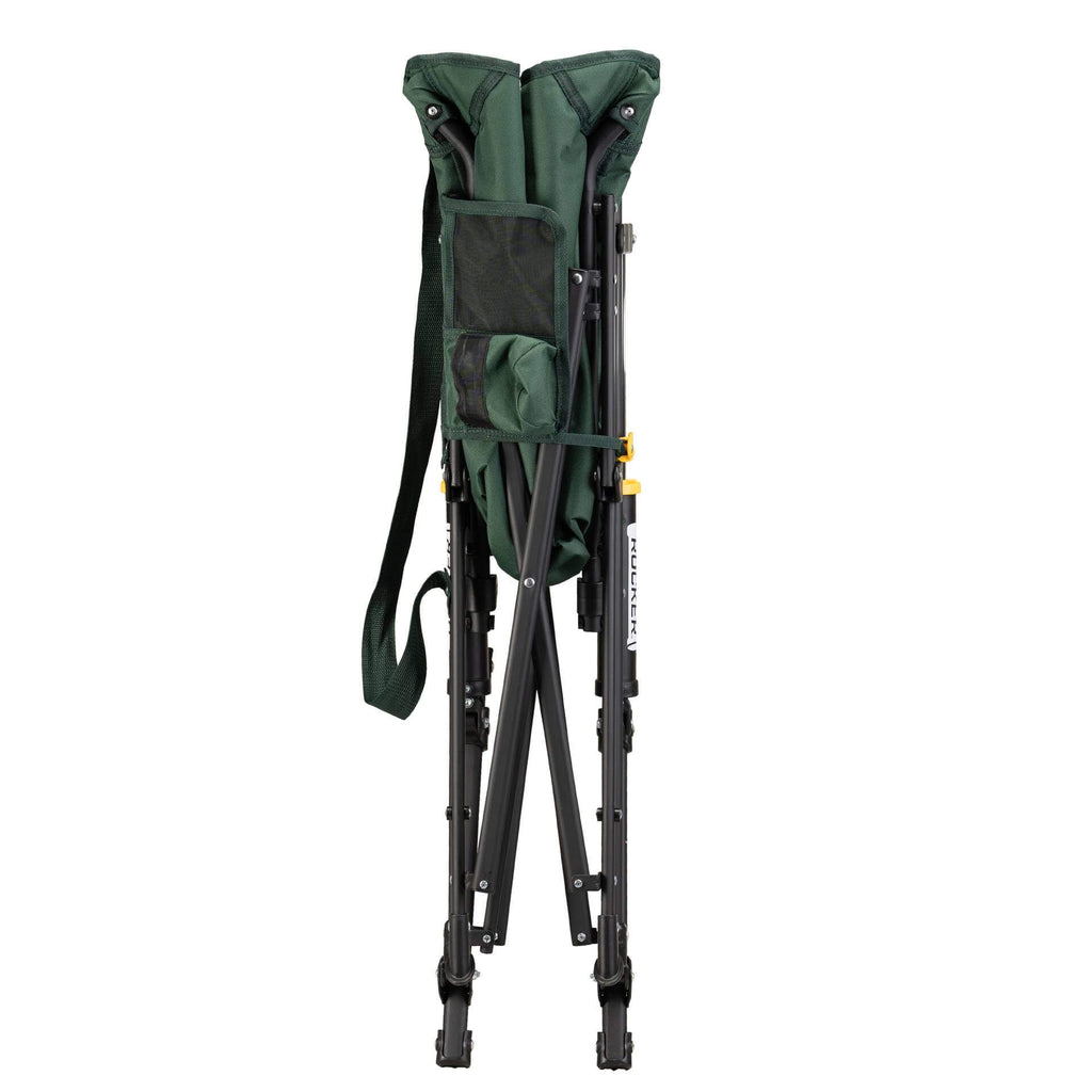 Premium All-Weather Puff Rocker - Choice 731 - Heavy-Duty Kickback Rocker with Beverage Holder Detail