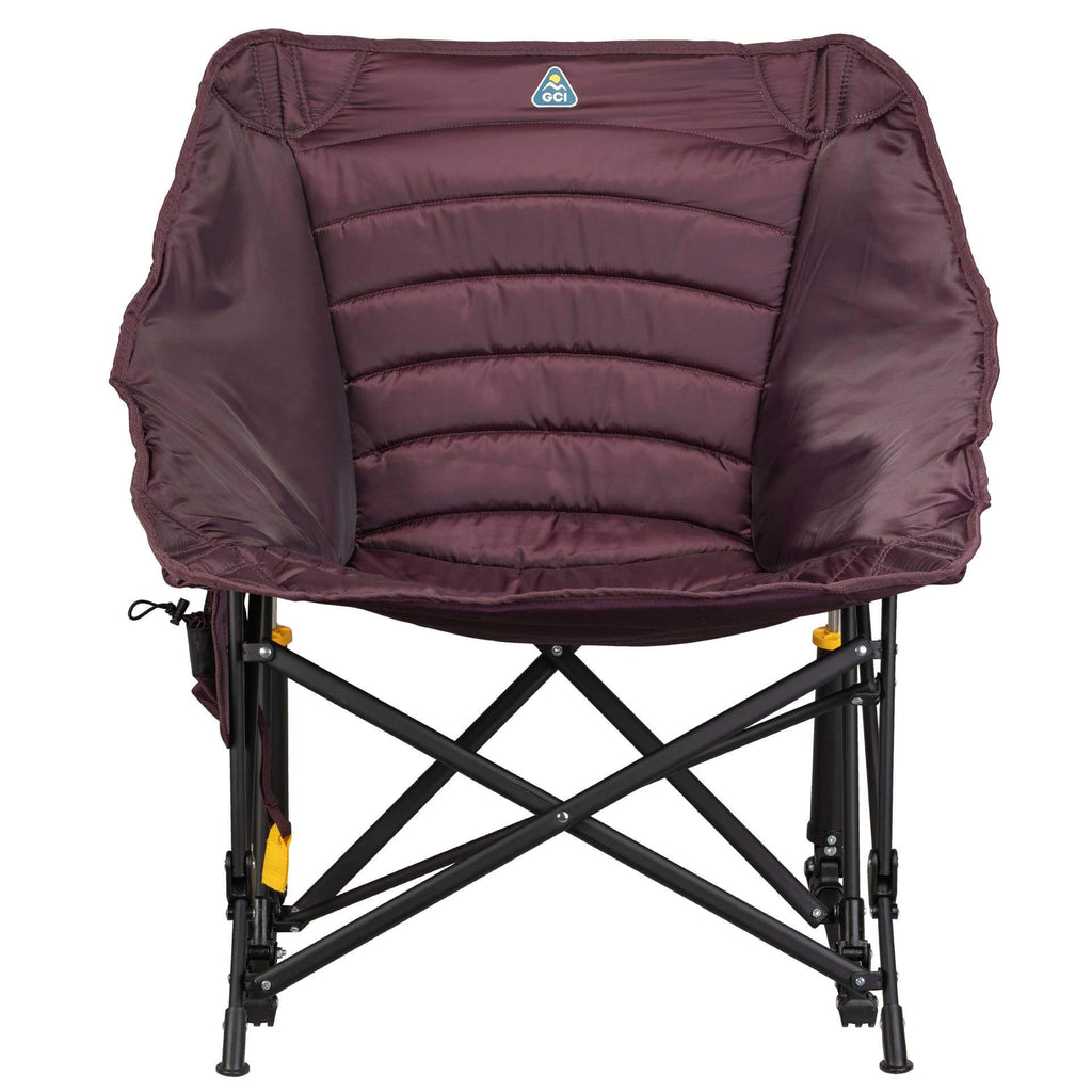 Premium All-Weather Puff Rocker - Choice 731 - Heavy-Duty Kickback Rocker with Beverage Holder Detail