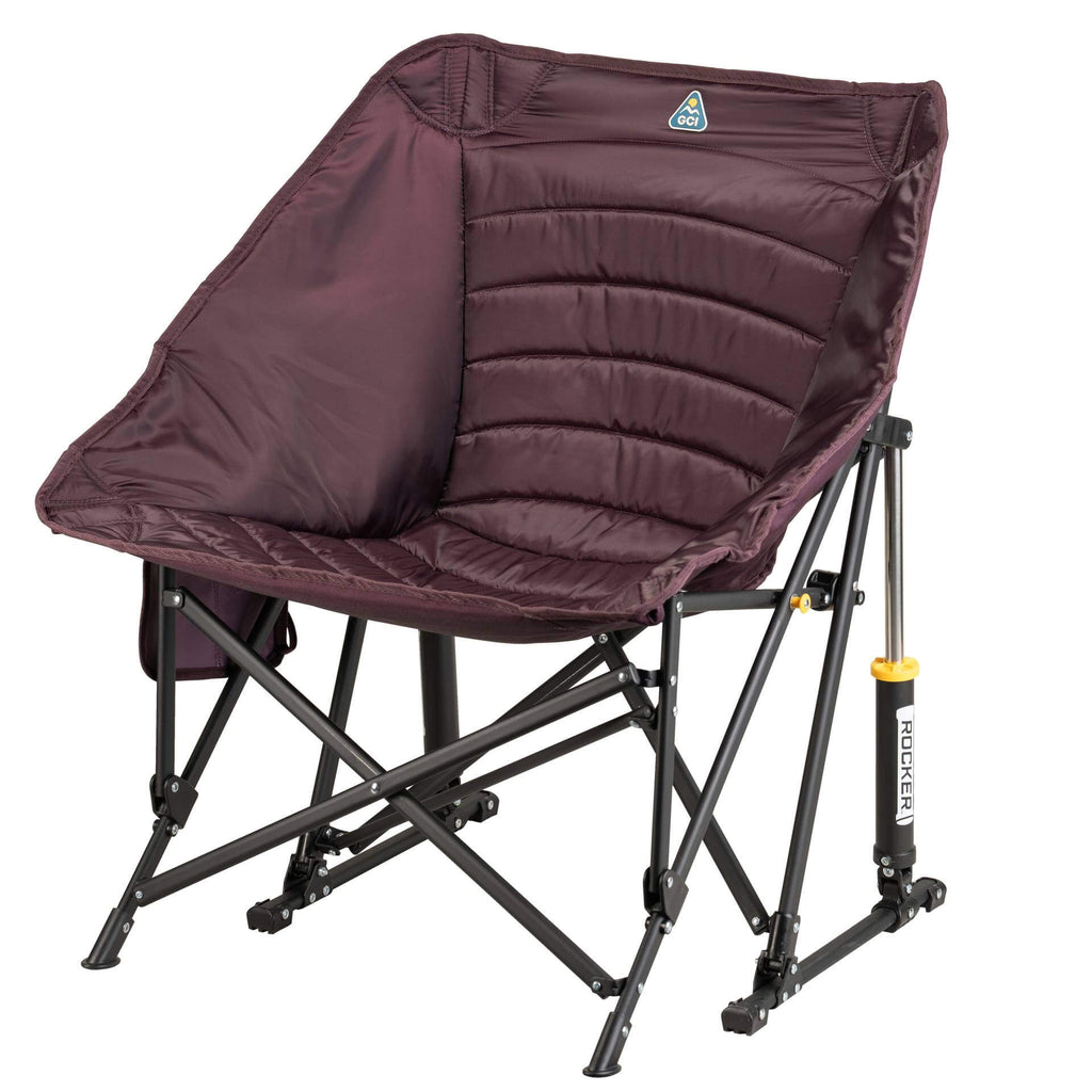 Premium All-Weather Puff Rocker - Choice 731 - Heavy-Duty Kickback Rocker with Beverage Holder Detail