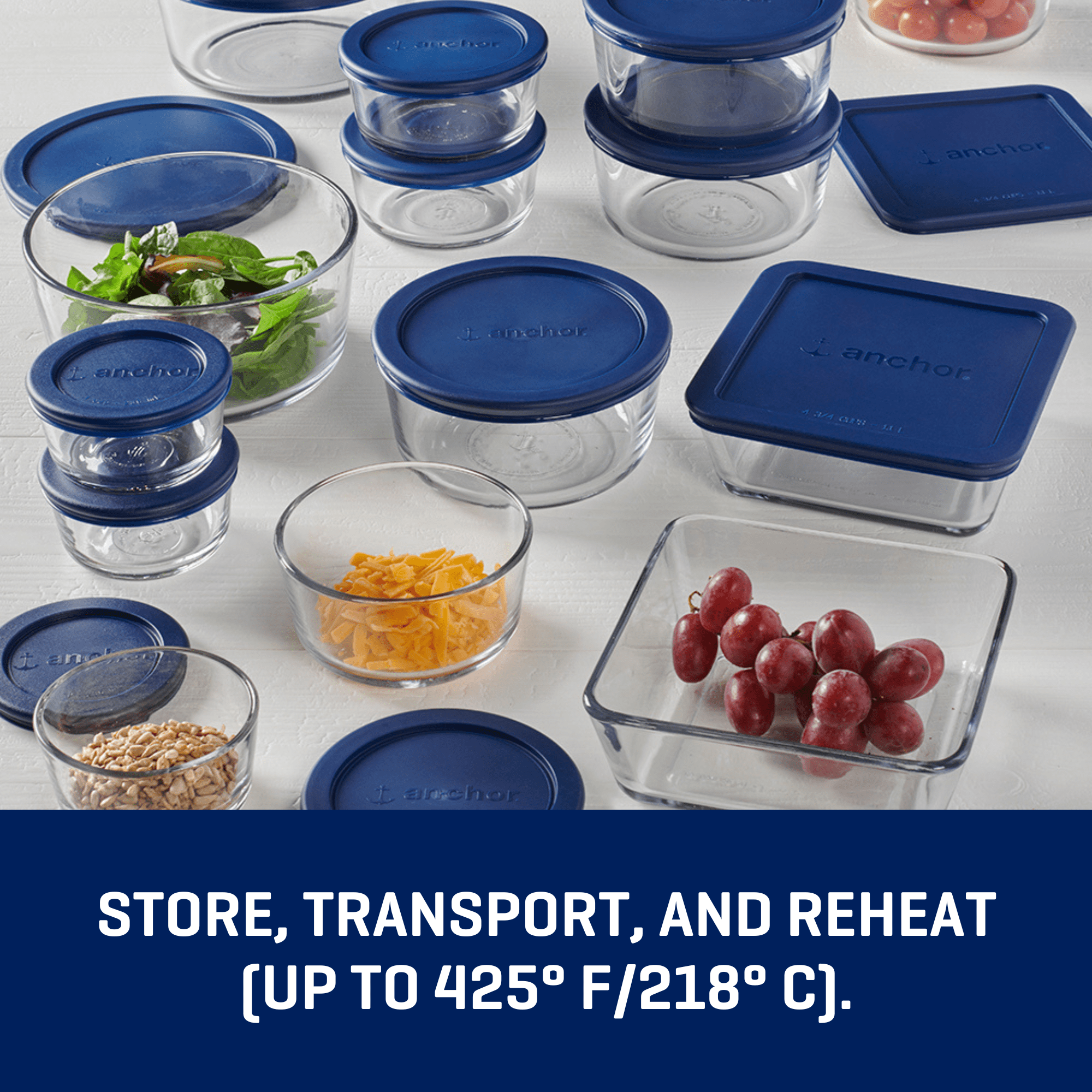 Sweet Treat Shaped Glass Food Storage Containers with SnugFit Lids, 30 Piece Set - Playful Star & Heart Shaped Geometric NeeDoh Detail
