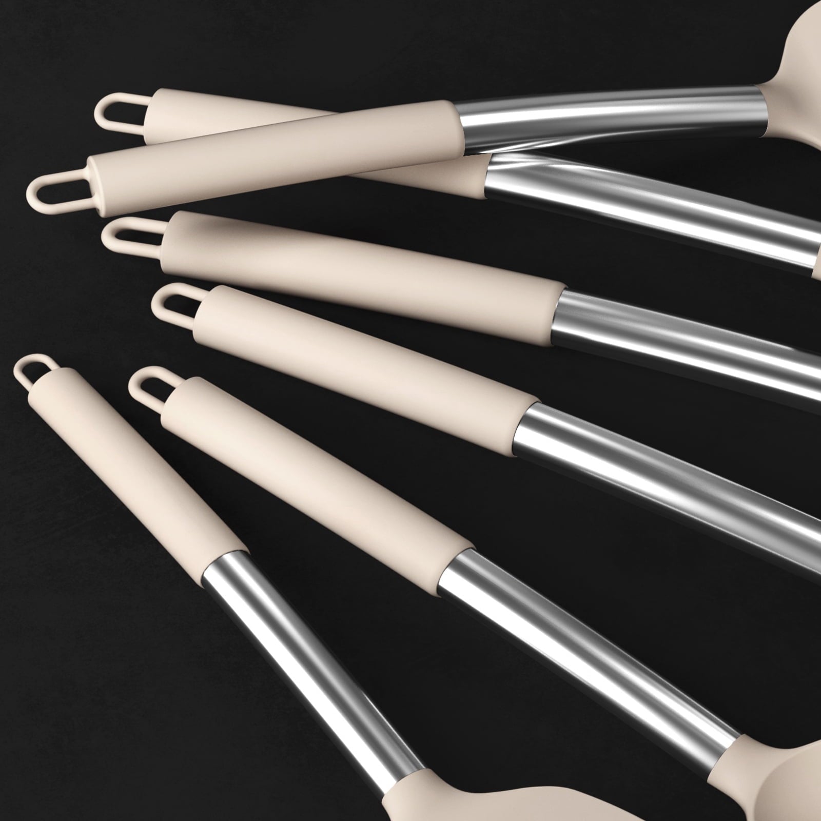 Professional Grade Silicone Cooking Utensils Set - Heat Resistant Silicone Kitchen Utensils for Cooking, Kitchen Utensil Spatula Set,BPA... - Multi-Purpose Hand Tool for Daily Meal Prep Detail