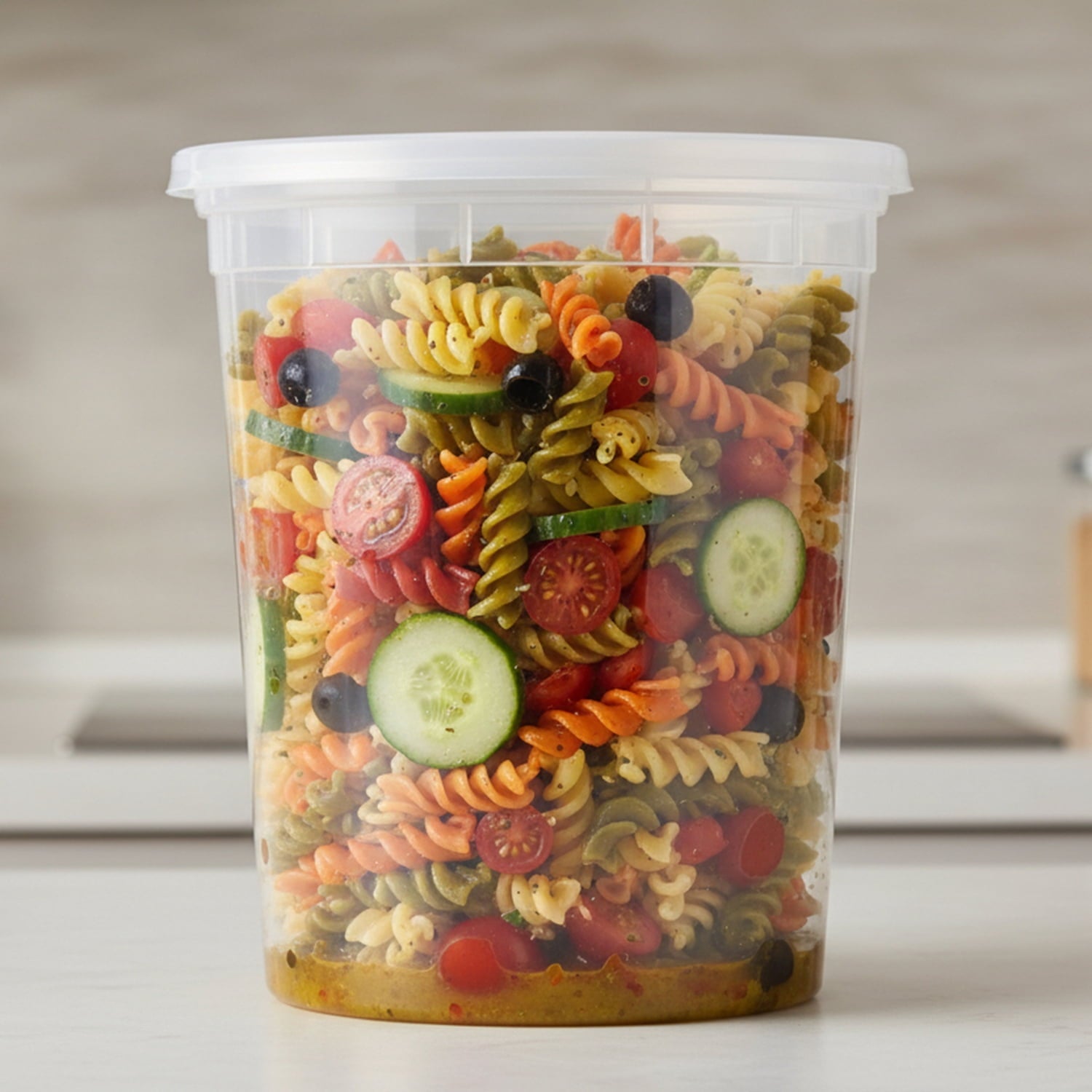 Sweet Treat Shaped 40 Piece 32oz Plastic Deli Container, Ideal Use for Meal Prep and Batch Cooking - Deliciously Soft Cupcake Sensory Glob Detail
