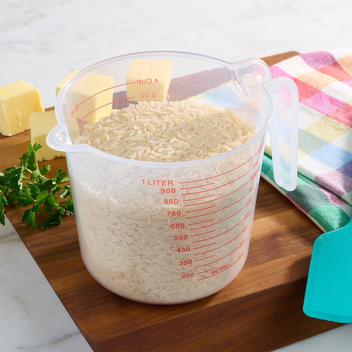 Premium Kitchen (12 pack) 4 Cup PP Plastic Measuring Cup, 32 oz, Clear - Kitchen Gadget Tool for Quick Food Prep Detail