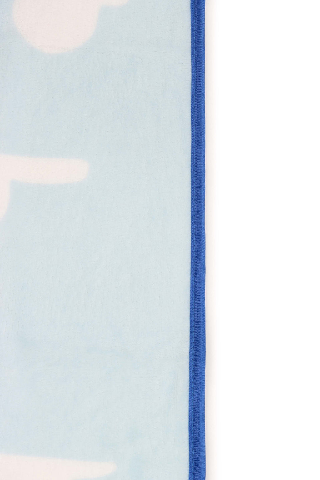 Decorative Knitted Clouds Kids Throw Blanket, Soft Coral Fleece, Blue, 46" x 60" - Lightweight Plush Warm Blanket for All Seasons Detail