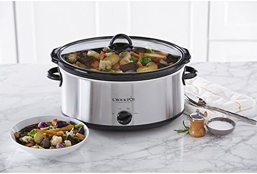 Programmable Crock-Pot 7 Quart Oval Manual Slow Cooker – Stainless Steel S29K - Digital Crock Pot Slow Cooker for Family Meals Detail