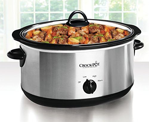 Programmable Crock-Pot 7 Quart Oval Manual Slow Cooker – Stainless Steel S29K - Digital Crock Pot Slow Cooker for Family Meals Detail