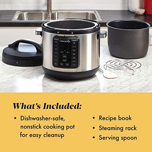 High-Pressure Crock-Pot 8 Quart Express Crock Multi-Use Pressure Cooker S05K - Digital Pressure Cooker with Multi-Safety Protection Detail