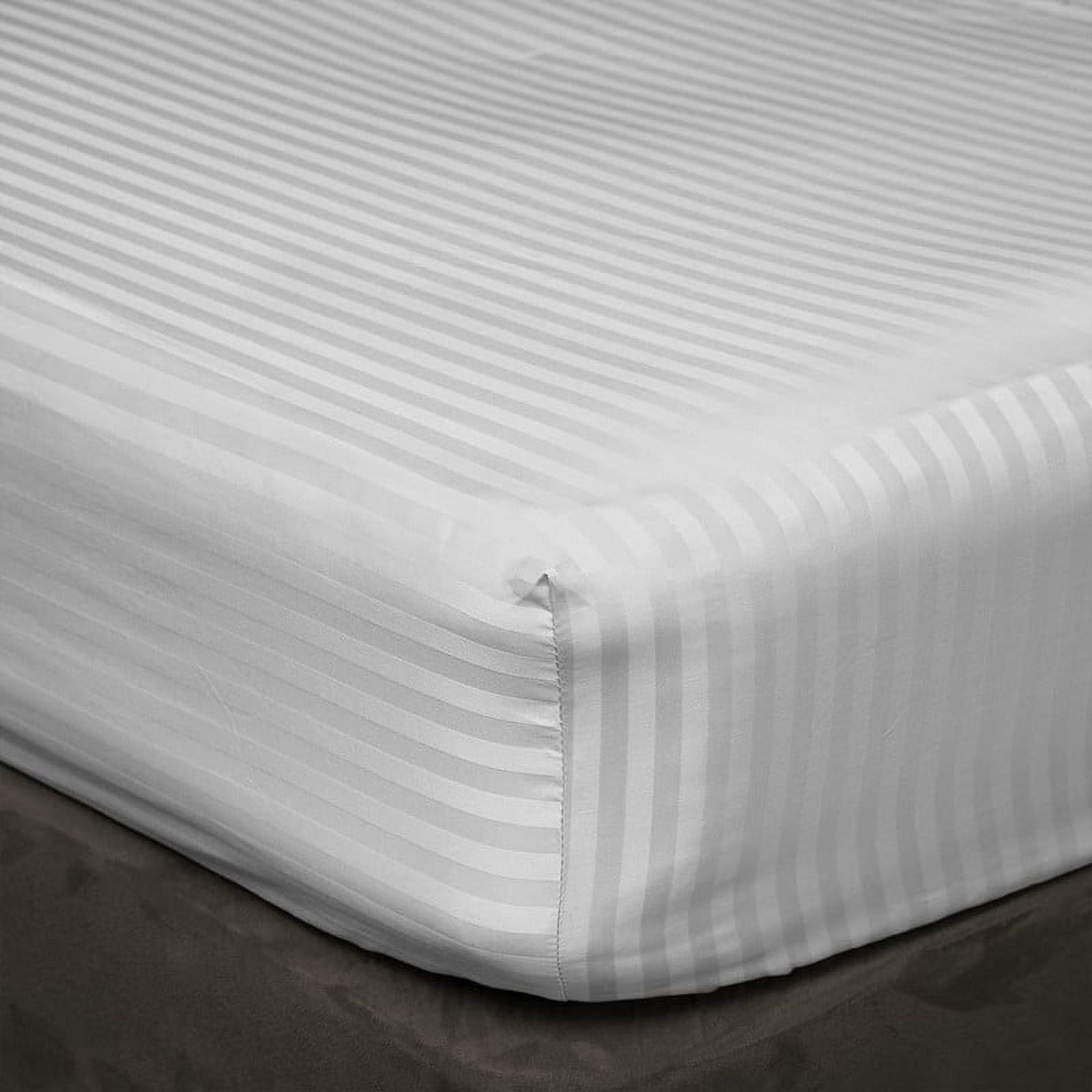 Wrinkle-Resistant 4 Piece 100% Egyptian Cotton Bed Sheets Set - Luxury Soft & Sheets - Deep Pocket of 16" Inch - Hotel Style Silky Bedd... - Breathable Egyptian Cotton Flat & Fitted Sheets Detail
