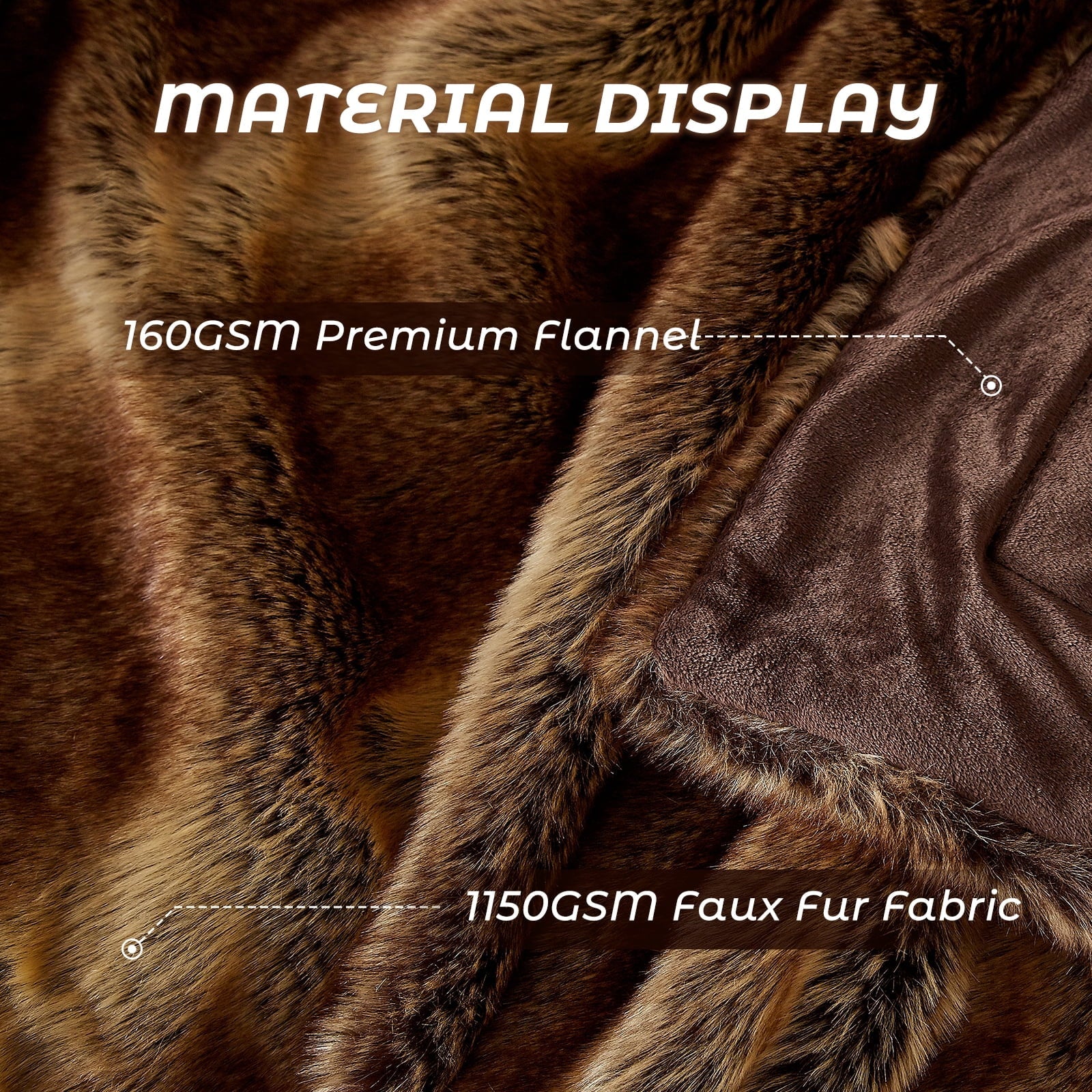 Reversible Sherpa Luxury Faux Fur Throw Blanket for Bed Super Thick Warm Long Fluff Fuzzy Blankets for Bedroom Living Room, 60" x 80", ... - Luxury Knitted Decorative Throw Blanket with Fringes Detail