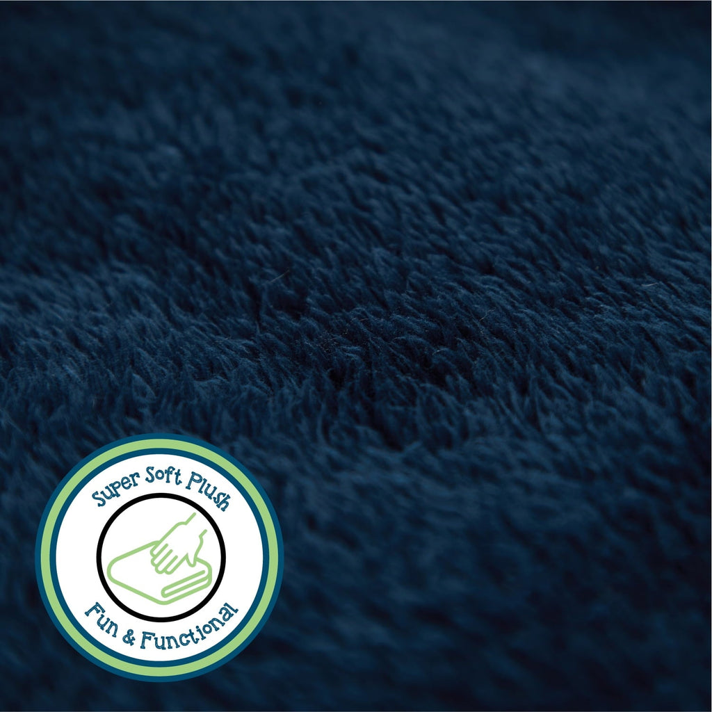 Lightweight Warm Soft, Navy Blue, Oversized, Fuzzy, Throw Blanket for Kids, 72 x 50 inches - Lightweight Plush Warm Blanket for All Seasons Detail