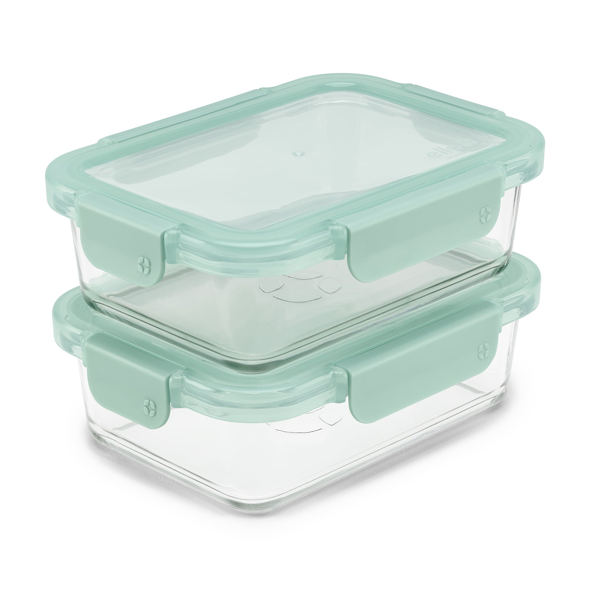 Sweet Treat Shaped 3.4 Cup 2 Pack Glass Meal Prep Containers with Locking Lids - Fun Food Fidget Cookie Squishable Toy Detail