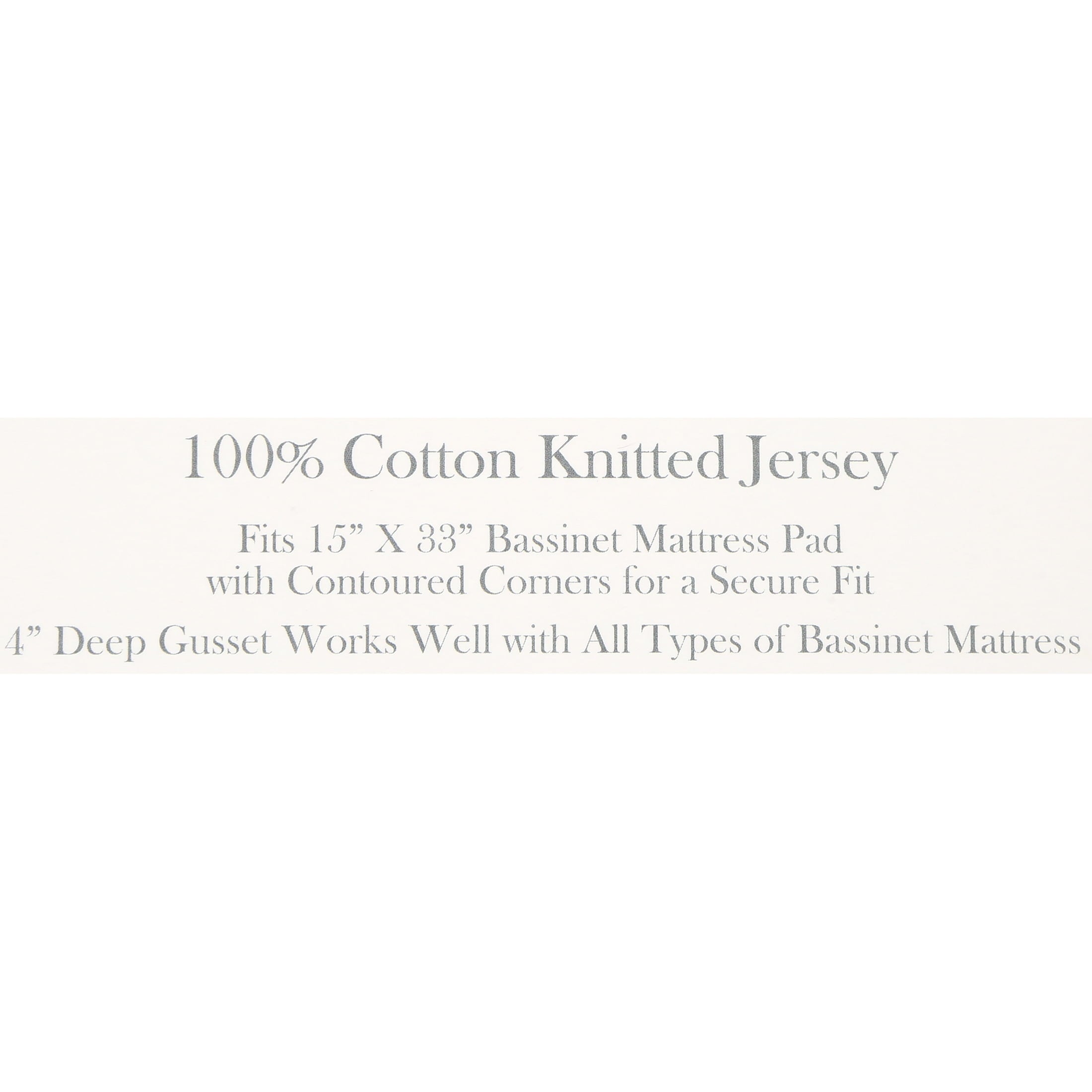 Ultra-Soft TL Care 100% Natural Breathable Cotton Jersey Knit Fitted Bassinet Sheet, White, 15" x 33", Soft Breathable, for Boys... - Cooling Hotel Quality Bedding Sheets and Pillowcases Detail