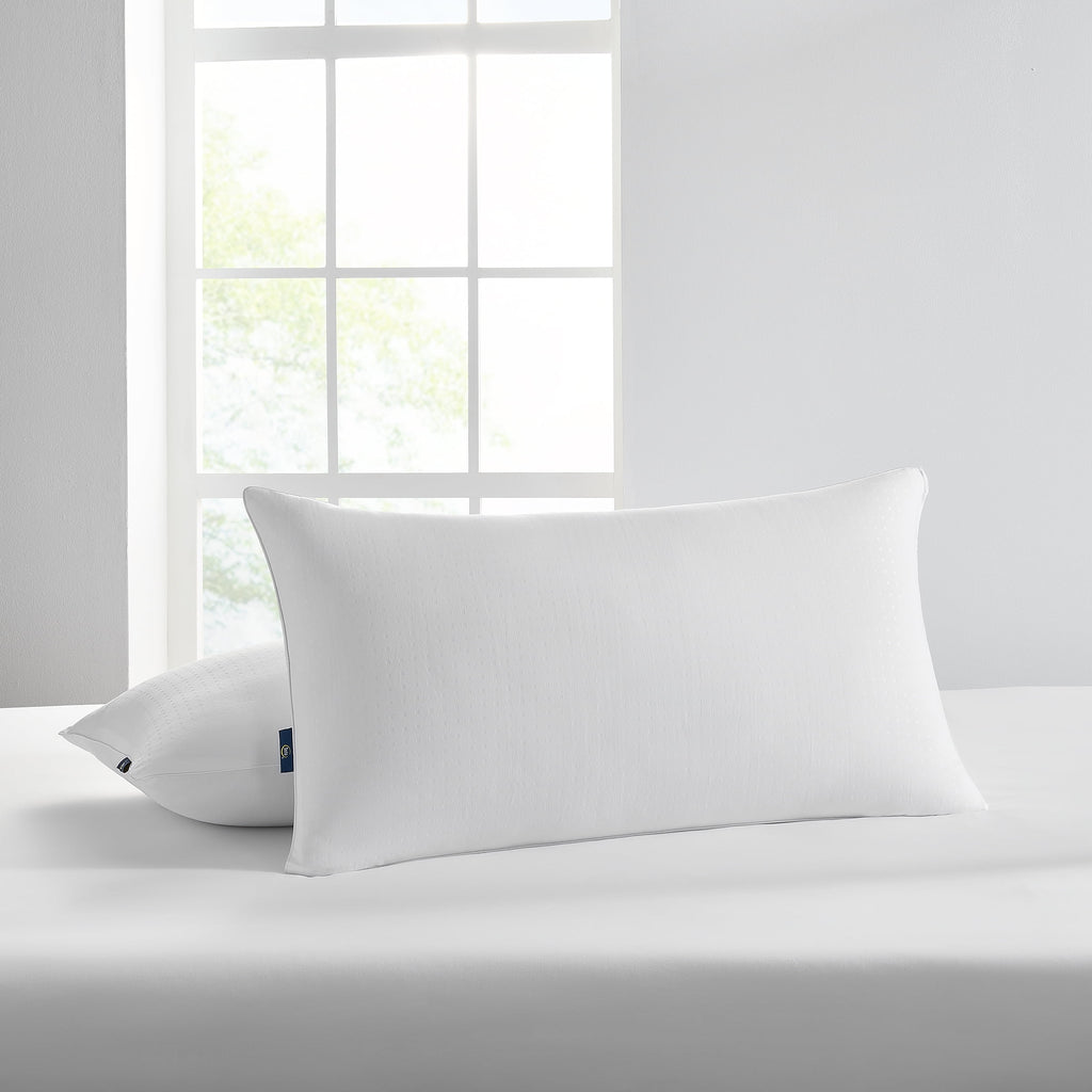 Fluffy Shredded Won't Go Flat Bed Pillow, King, 2 Pack - Ergonomic Memory Foam Pillow for Neck Pain Support Detail