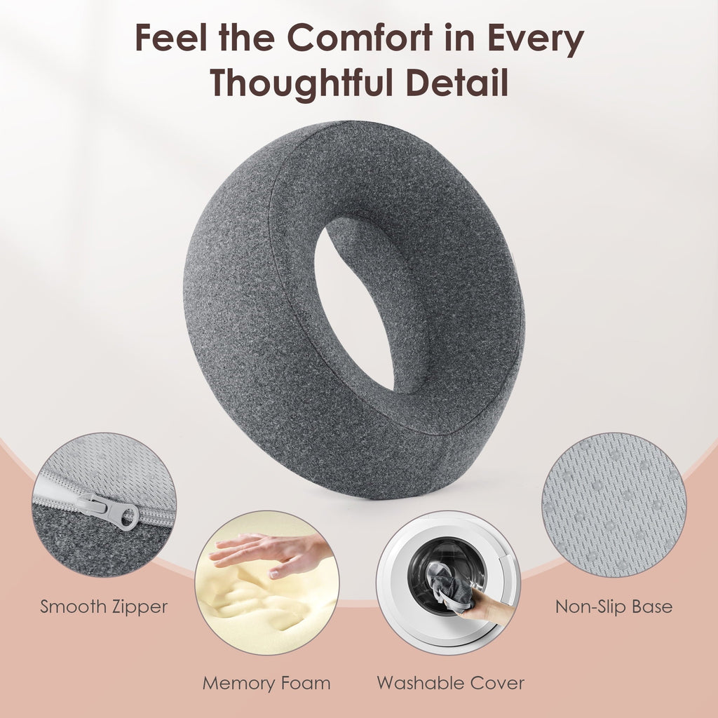 Ergonomic Memory Foam Face Down Pillow Massage Headrest for Bed, Memory Foam Pillow Face Cradle Support for Stomach Sleepers, Eye Post-Surg... - Hotel Quality Plush Sleeping Pillows Detail