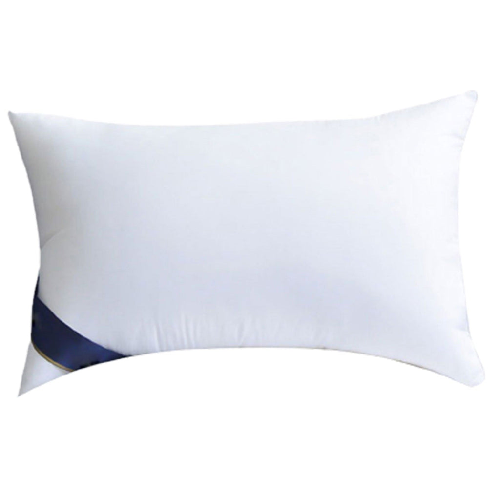 Decorative Plump 2Pcs Soft Feather Velvet Down Pillow Standard Size, Hotel-grade Feather Pillow for Sleeping, Skin-friendly Cotton Fab... - Ergonomic Memory Foam Pillow for Neck Pain Support Detail