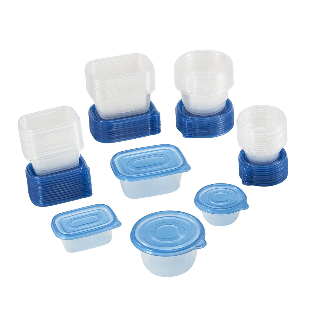 Whimsical Doughnut 92pc Plastic Food Storage Container set, Ideal Use for Refrigeration Storage and Organization,... - Deliciously Soft Cupcake Sensory Glob Detail