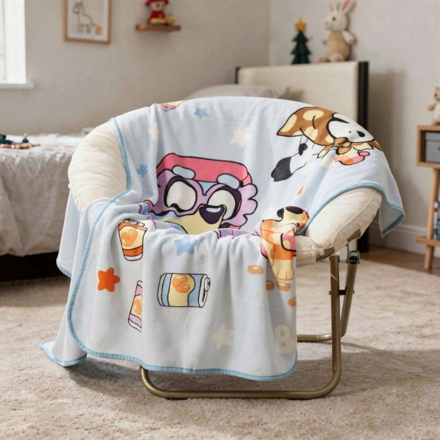 Lightweight Warm Family Kids Throw Blanket, Soft Coral Fleece, Multicolor, 46" x 60" - Lightweight Plush Warm Blanket for All Seasons Detail