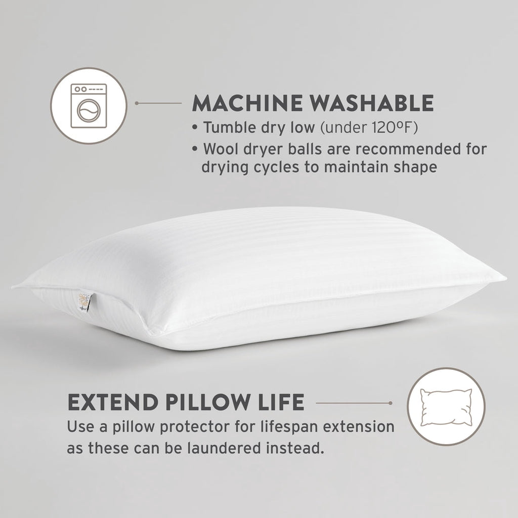 Decorative Plump Dolce Notte II Stomach, Side and Back Sleeper Bed Pillow for Sleeping | Hotel and Resort Quality | Hypoallergenic, Do... - Ergonomic Memory Foam Pillow for Neck Pain Support Detail