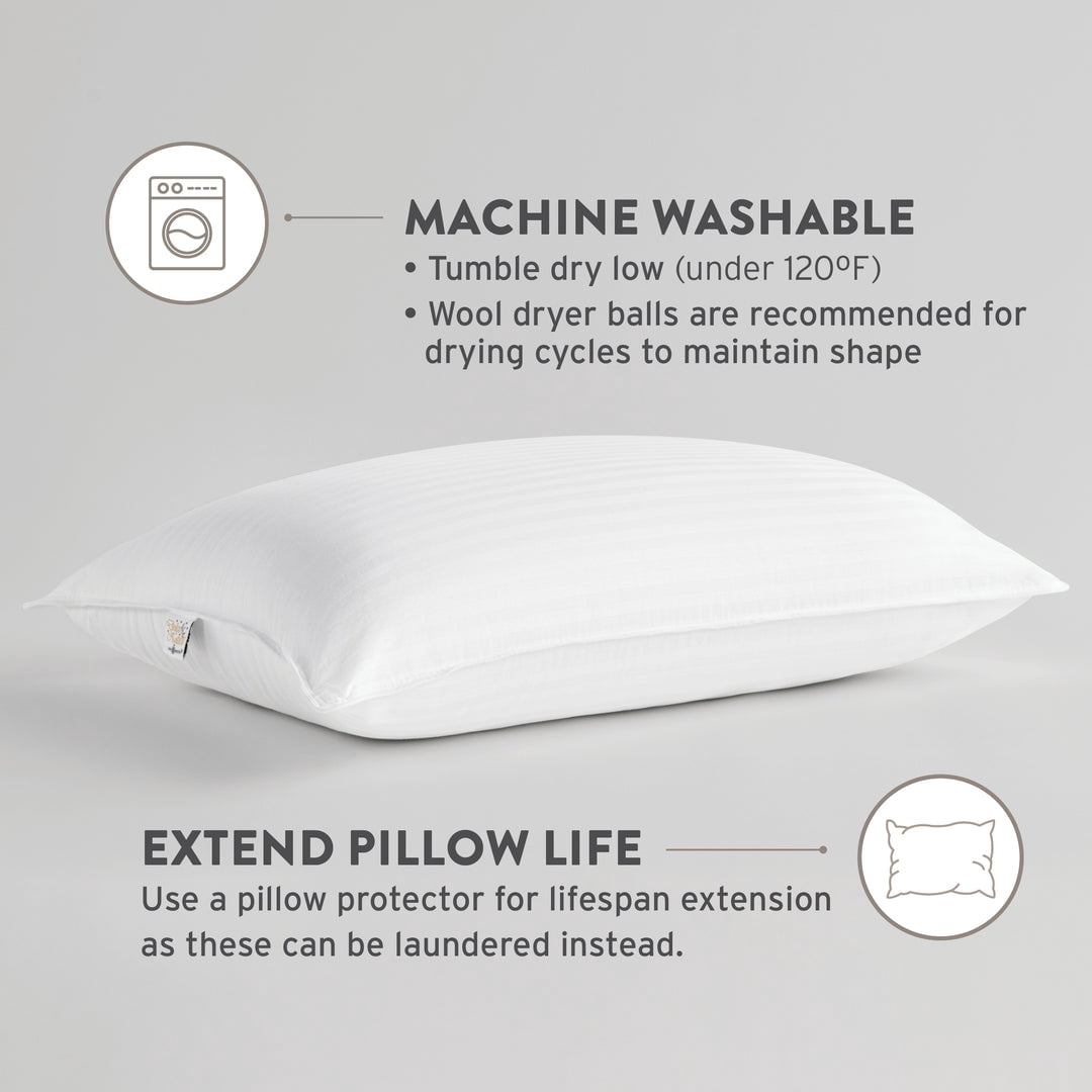 Decorative Plump Dolce Notte II Stomach, Side and Back Sleeper Bed Pillow for Sleeping | Hotel and Resort Quality | Hypoallergenic, Do... - Ergonomic Memory Foam Pillow for Neck Pain Support Detail